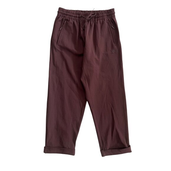 Y-3 Yohji Yamamoto Adidas Mens Crop Straight Leg Sweatpants Brown S Streetwear - Picture 1 of 9